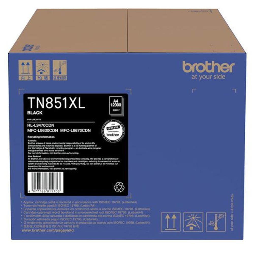 TN851XLBK - Brother TN851XLBK Black High Capacity Toner