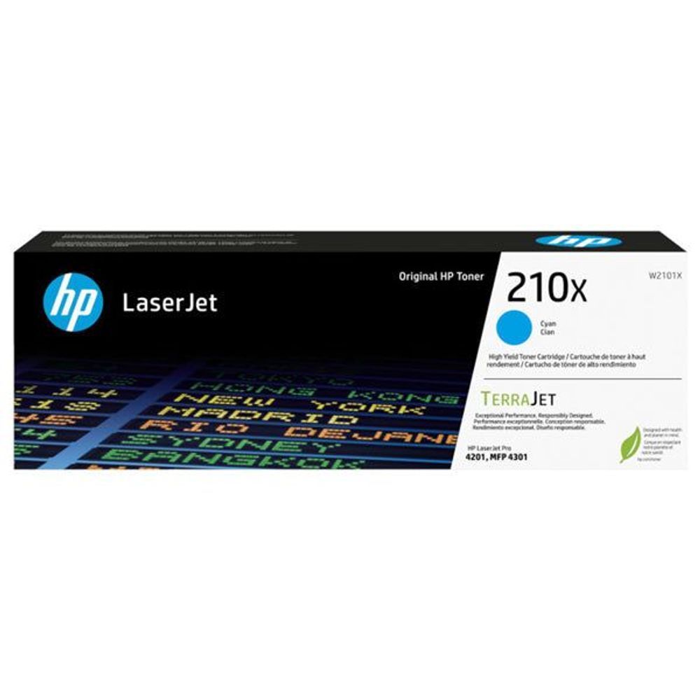 W2101X - HP 210X Cyan Original LaserJet Toner Cartridge