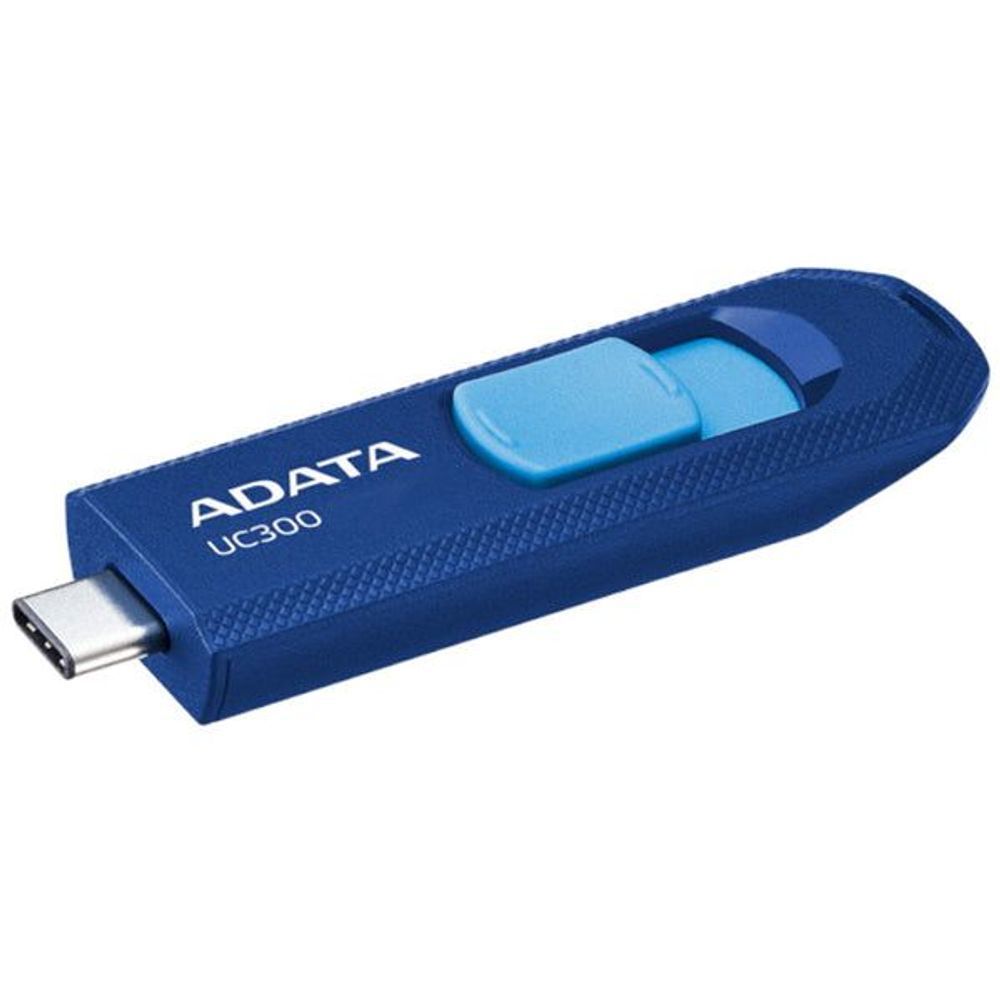 ACHO-UC300-64G-RNB/BU - ADATA UC300 Retractable USB3.2 Type-C 64GB Blue Flash Drive