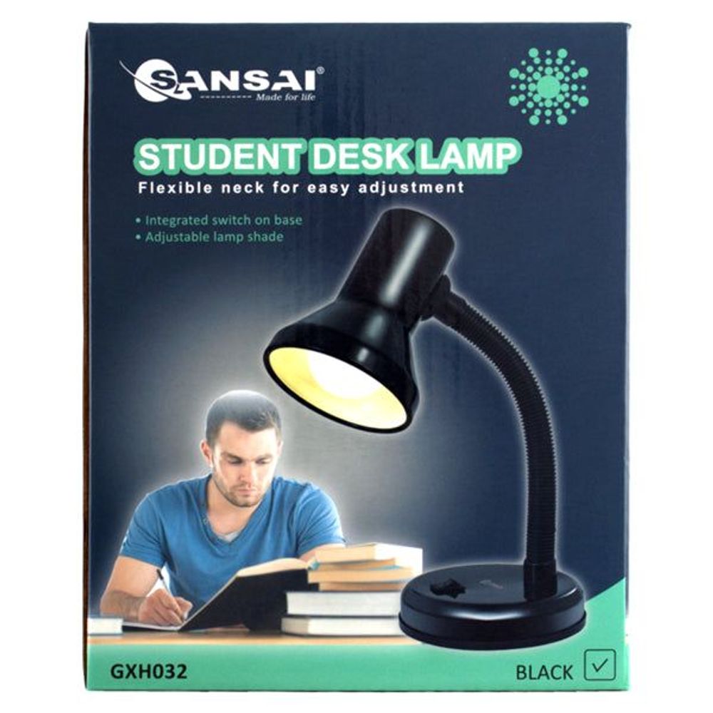 GXH032 - Sansai Student Desk Lamp Black