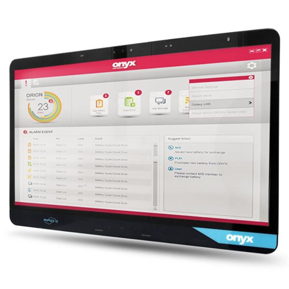 VENUS-224-P75-A1-000 - Onyx VENUS-224-P75 CEL 7505 22" TOUCH Medical Cart PC