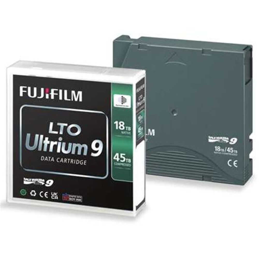 16659047 - Fujifilm LTO Ultrium 9 18/45TB Tape Cartridge (Barium Ferrite)