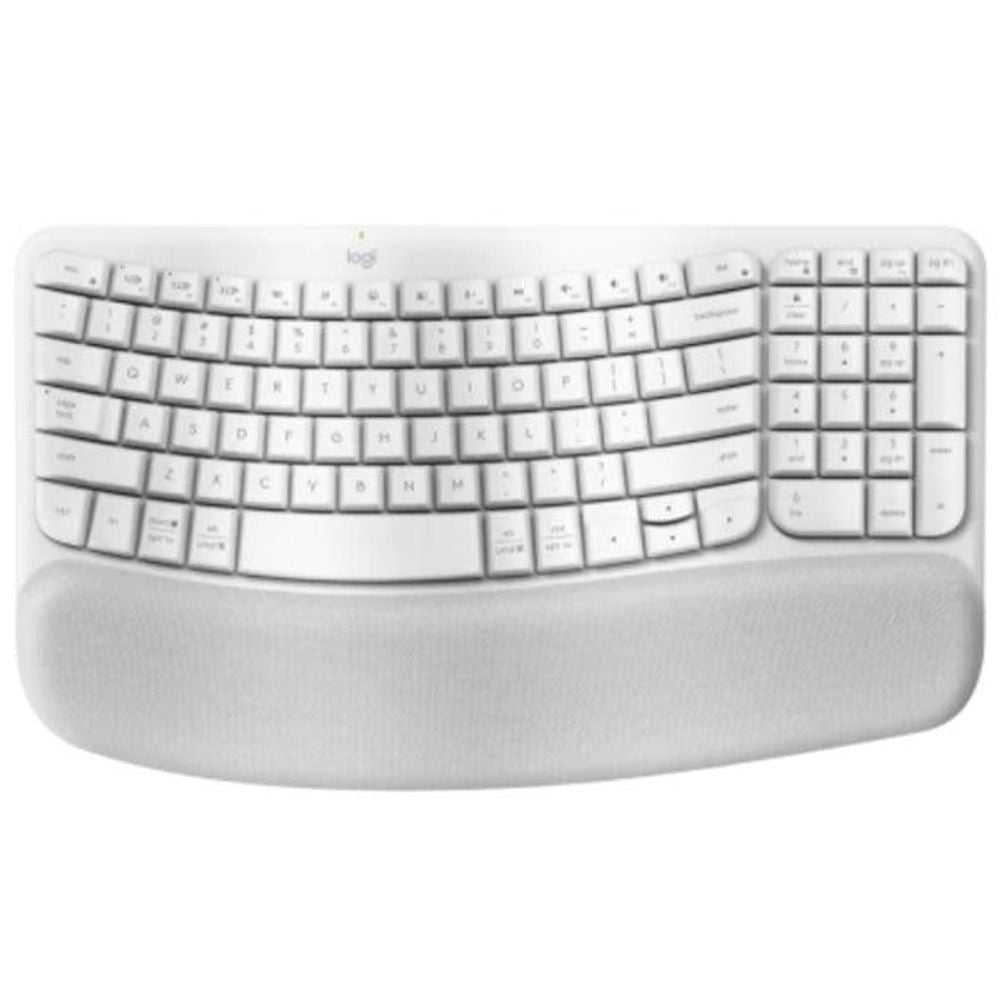 920-012282 - Logitech Wave Keys Wireless Ergo Keyboard - White