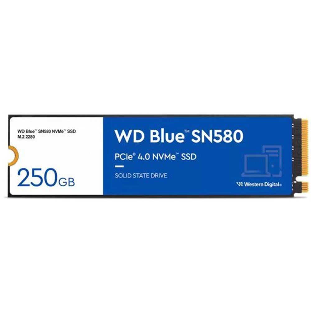 WDS250G3B0E - WD Blue 250GB SN580 PCIE M.2 2280 3D NVMe SSD