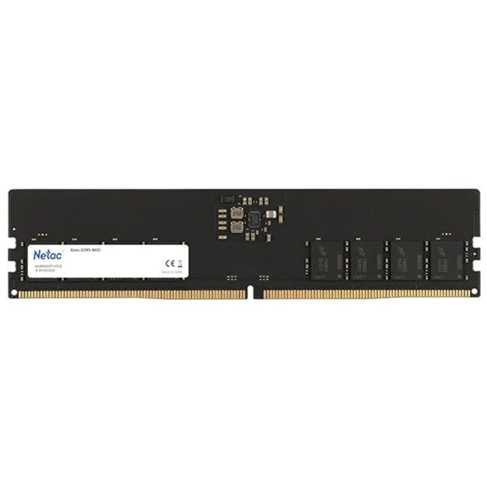 NTBSD5P56SP-16 - Netac Basic 16GB DDR5-5600 C46 DIMM Lifetime wty