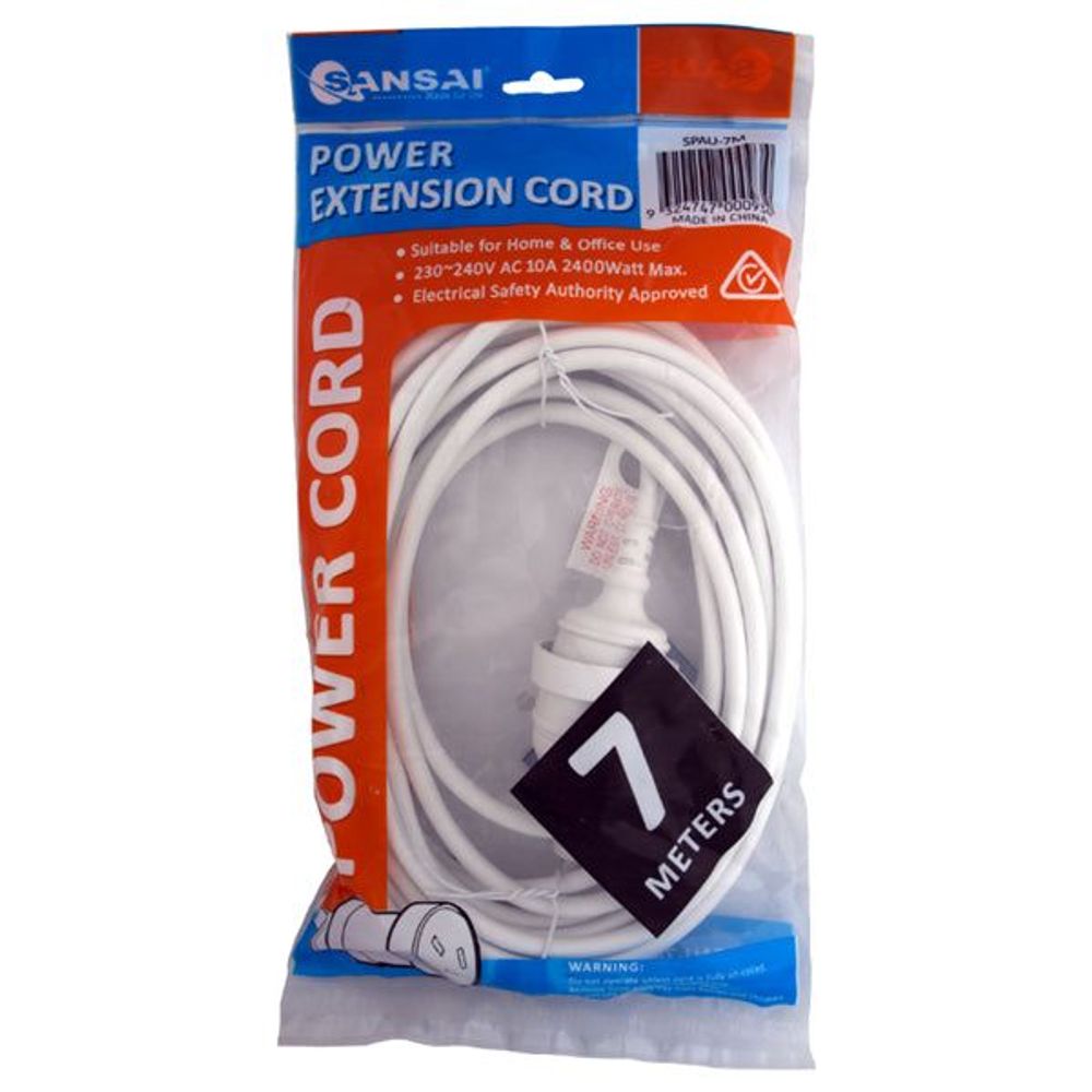 SPAU-7M - Sansai Power Extension Lead - 7 Meter