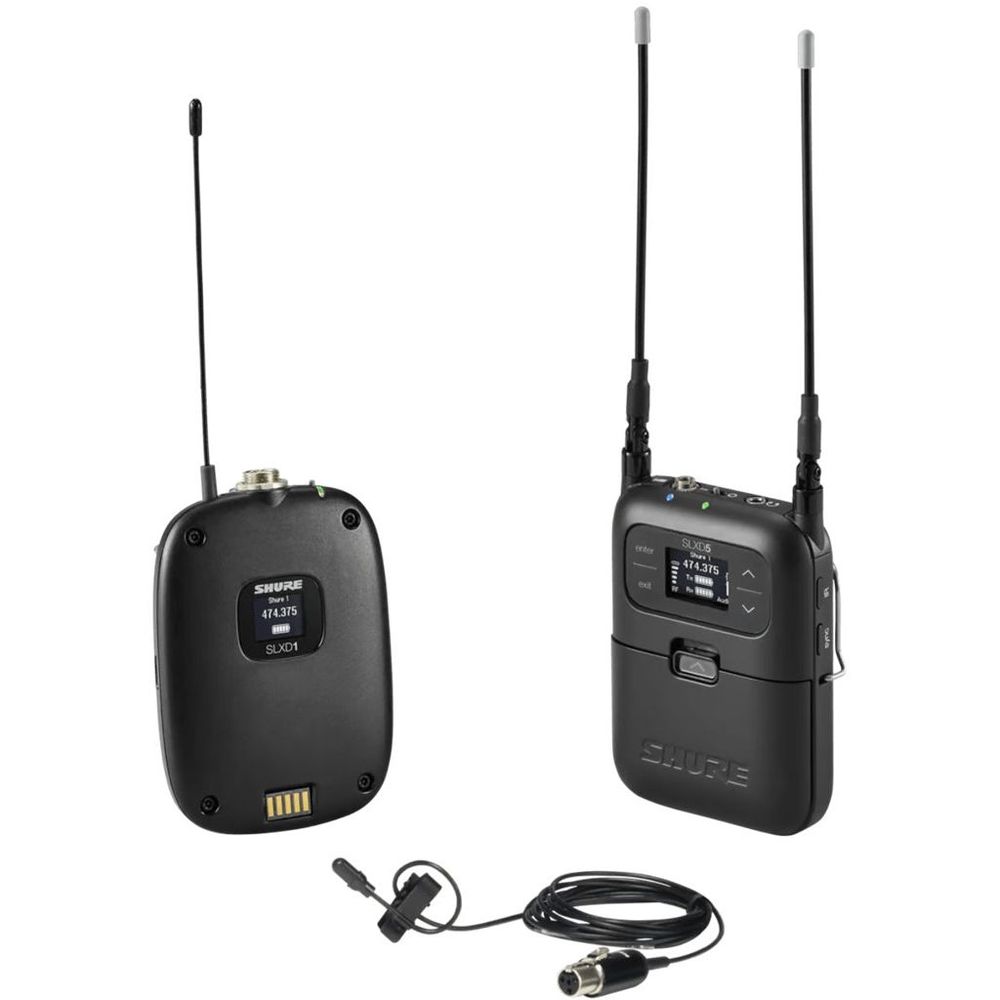 SLXD15-DL4B - Shure Portable Wireless Bodypack with DL4B Lapel Microphone