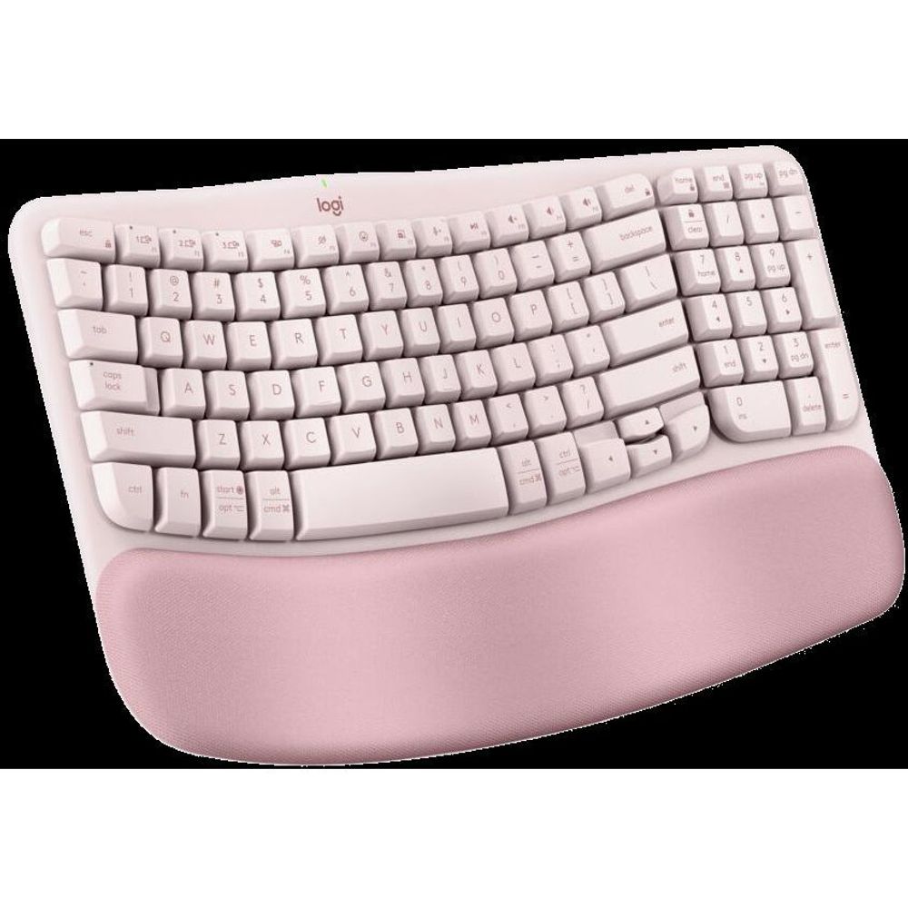920-012514 - Logitech Wave Keys Wireless Ergonomic Keyboard - Rose