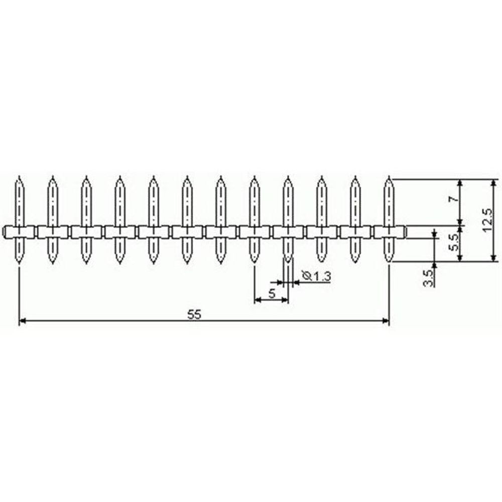 300080 - 24 Way Pin Strip To Suit ETB16 Series