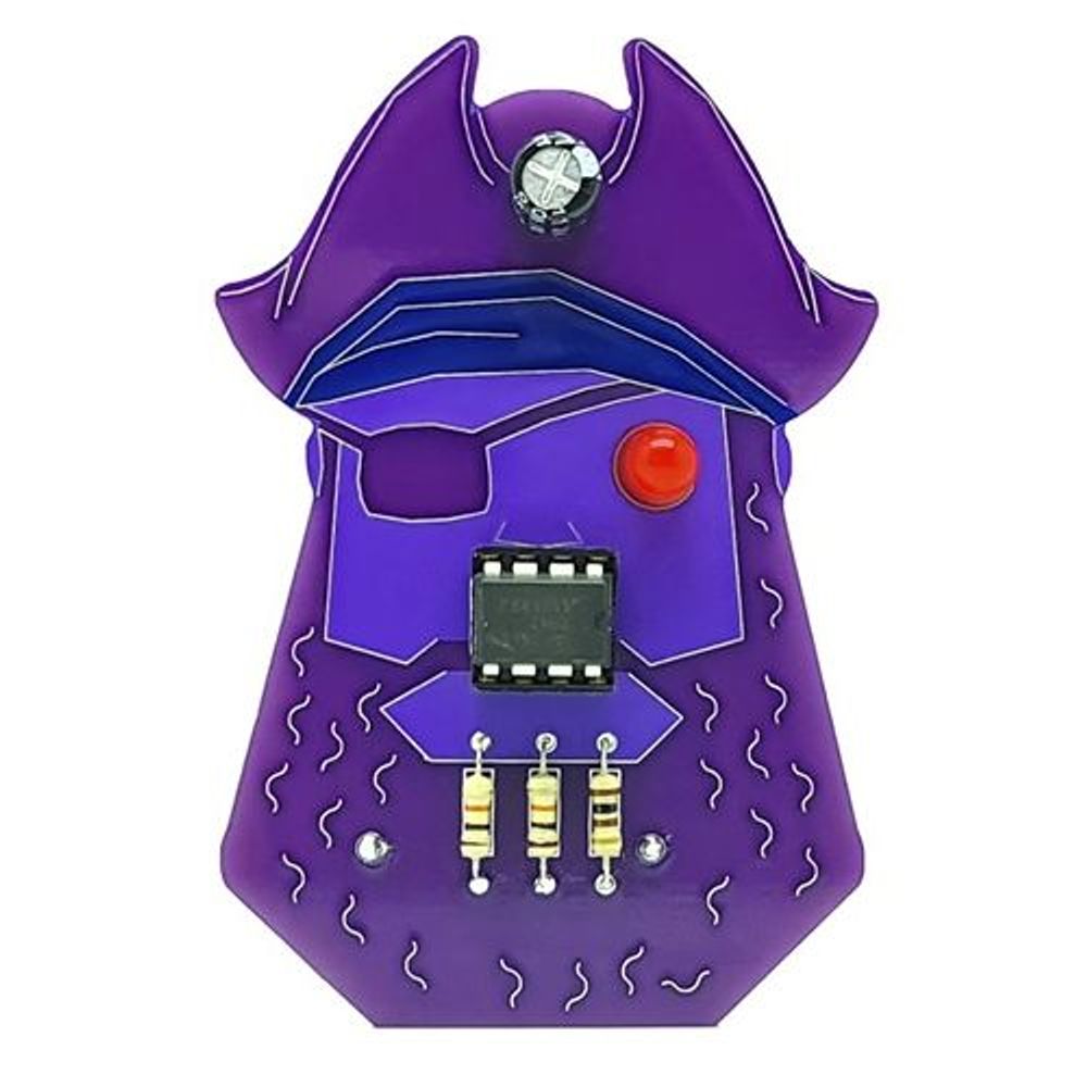 KM1096 - Build a Pirate Badge with Flashing LEDs - Learn to Solder Kit