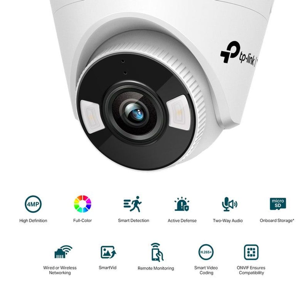 TL-VIGIC440(4MM) - TP-Link VIGI C440 (4mm) 4MP Full-Colour Turret Network Camera