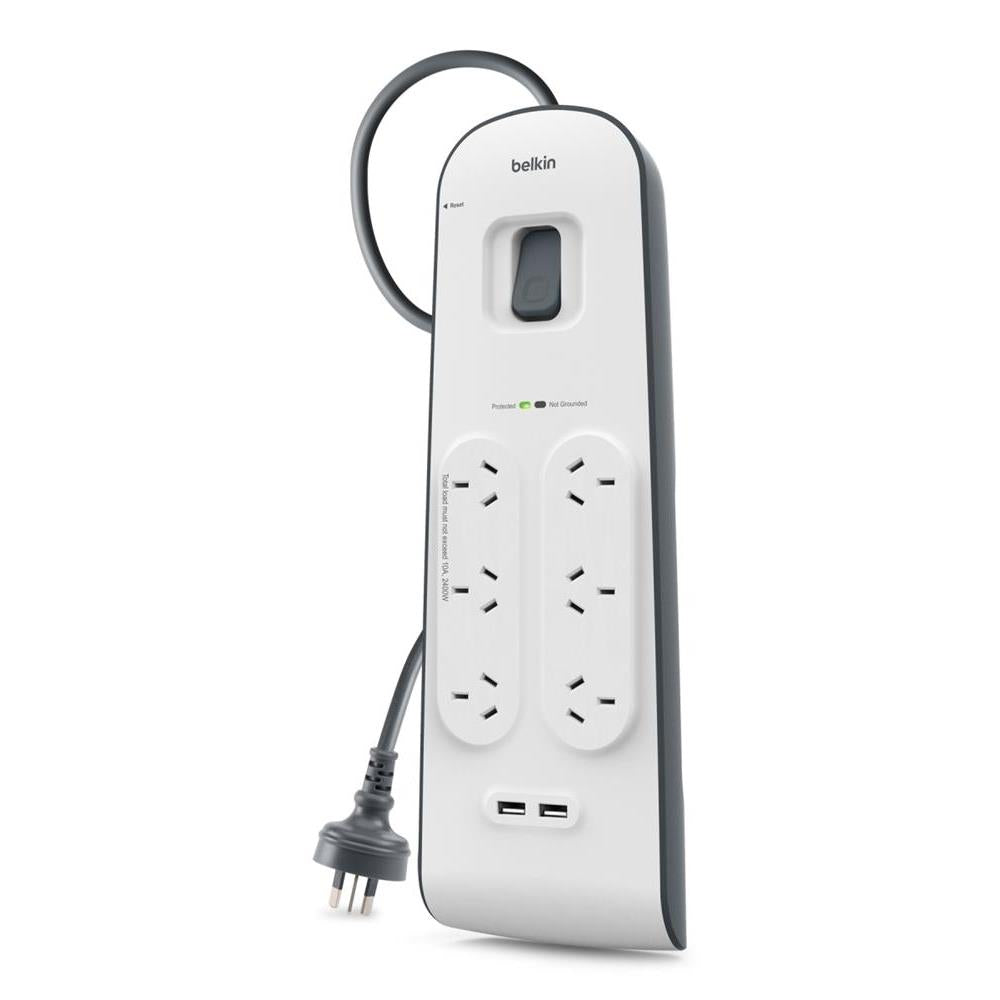 Belkin SurgePlus 2.4 Amp USB Charging Surge Protection Strip (6-outlet)