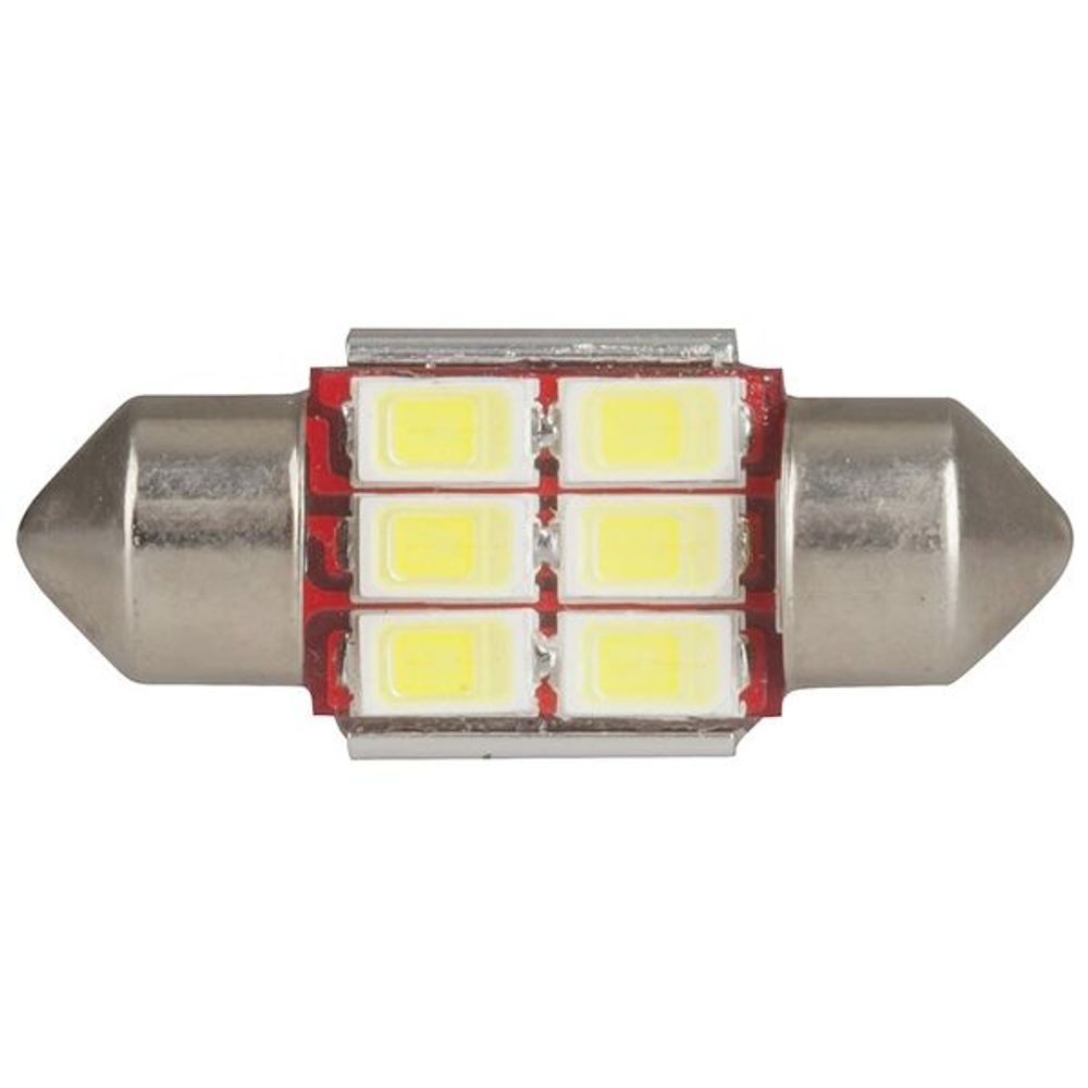 ZD0750 - LED Festoon Globe, 31mm 6x5730 LEDs, CANBus Compatible