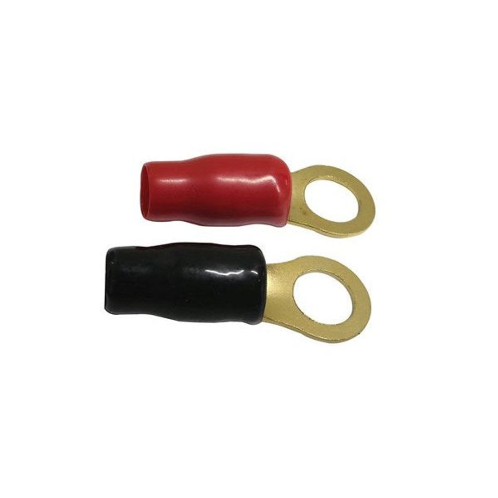 PT4562 - Red and Black Large Eye Terminals 8GA Pack