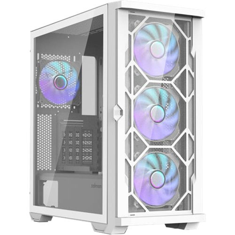 Zalman Z10 Duo ATX Mid Tower Case 4x120mm ARGB White