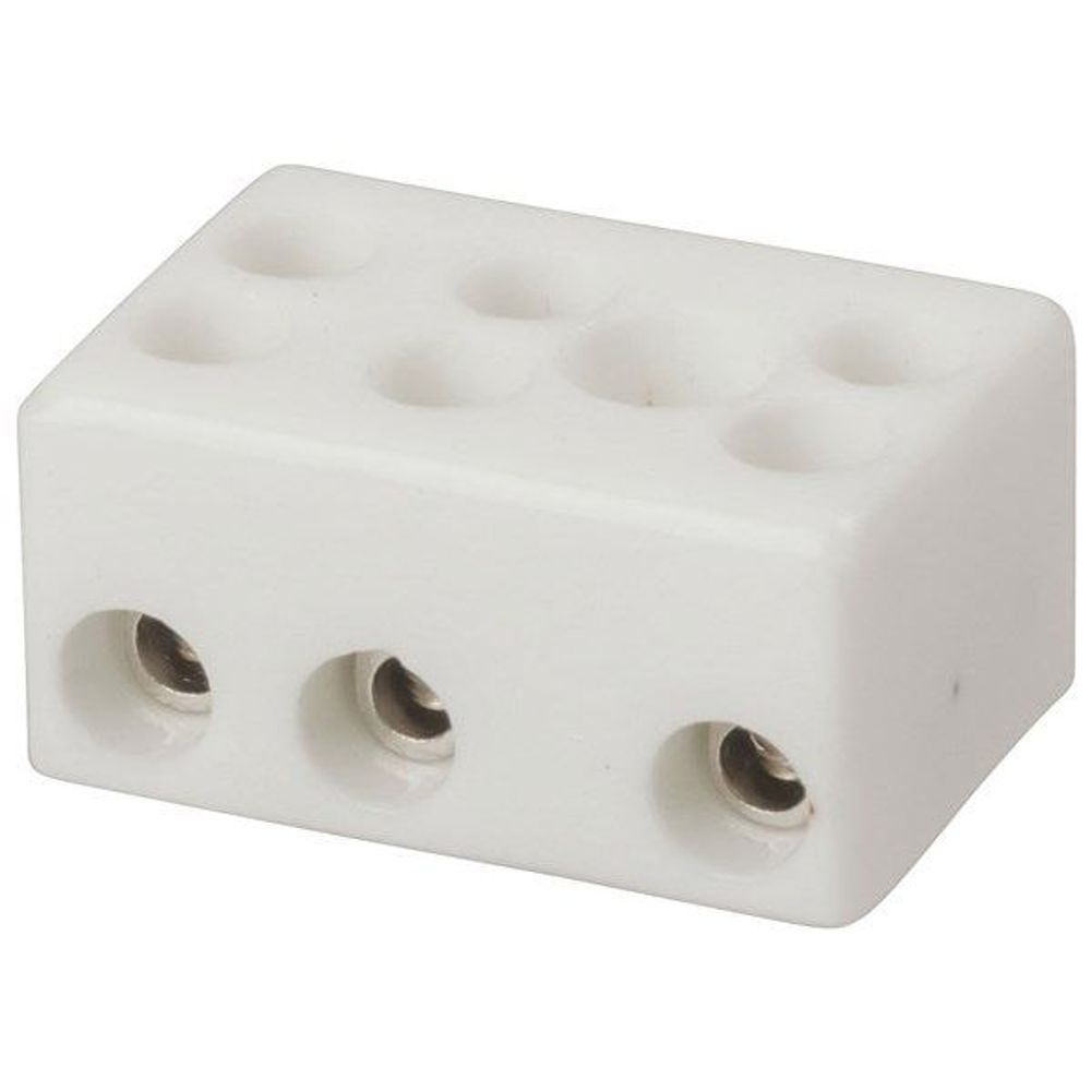 HM3183 - 3 Wire Porcelain Terminal Block - 5 amp