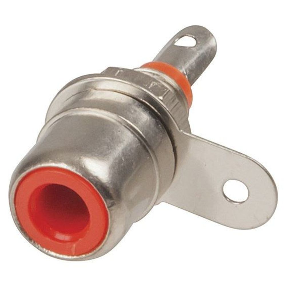 PS0257 - RCA Nickel Plated Chassis Socket - Red