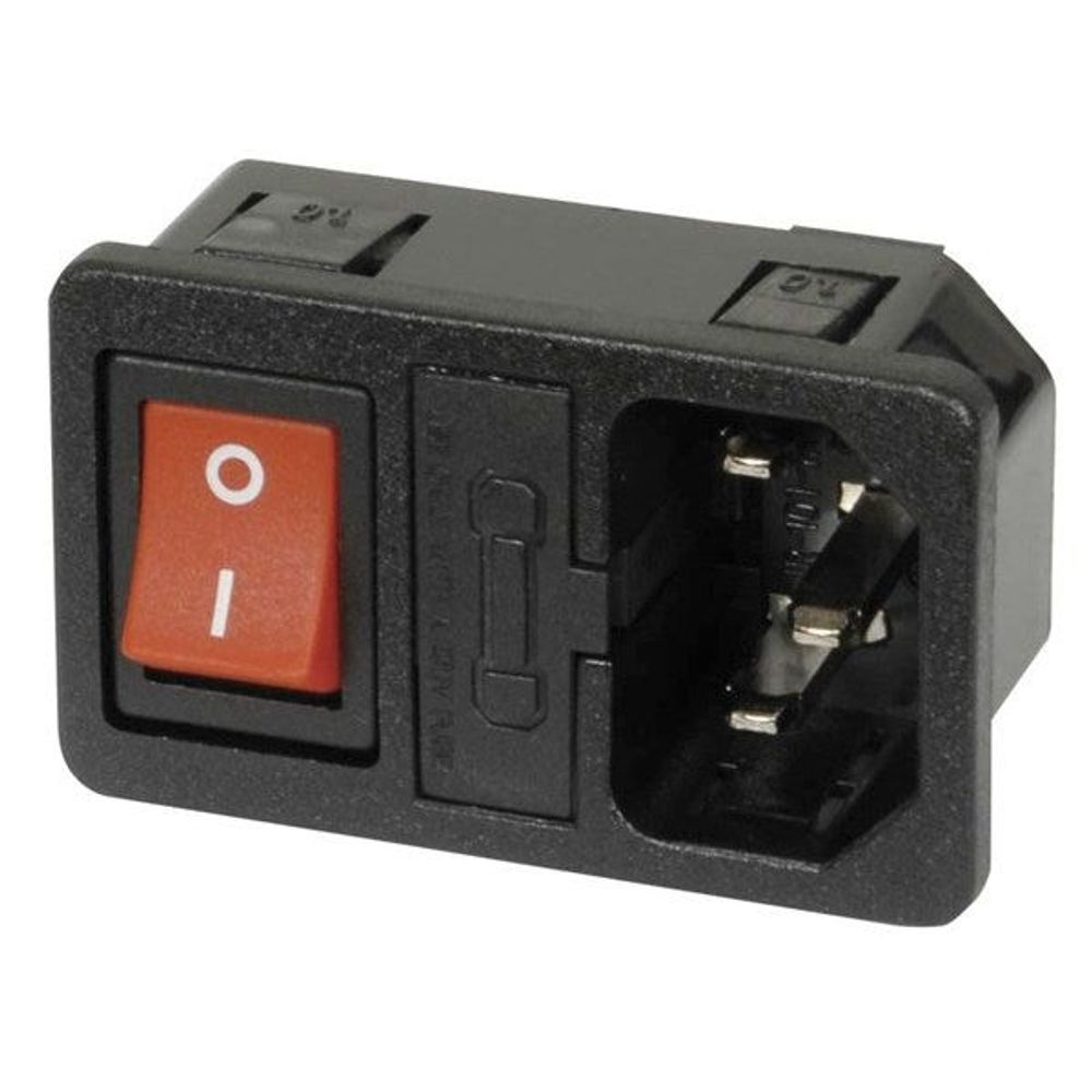 PP4003 - IEC Fuse Chassis Male Power Plug with Switch