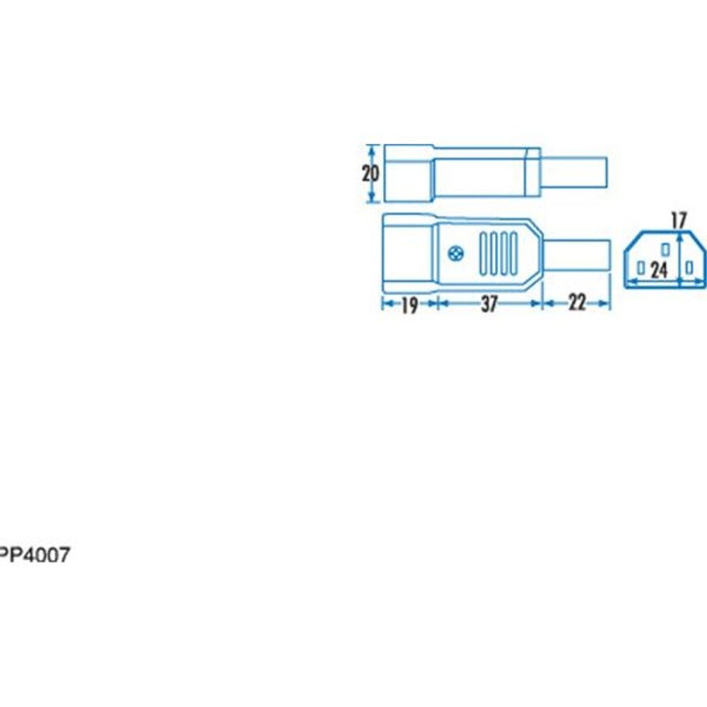 PP4007 - IEC Line Male Power Plug