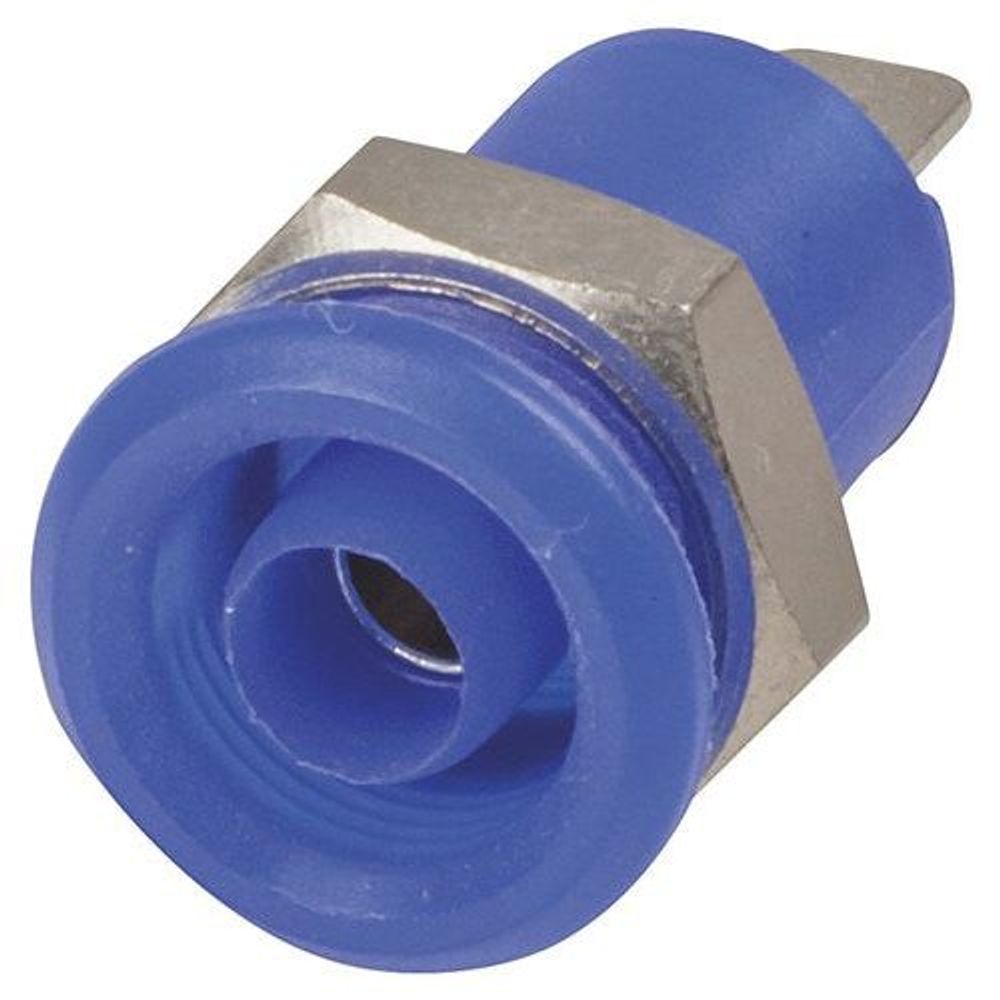 PS0423 - 4mm Panel Mount Banana Socket Blue