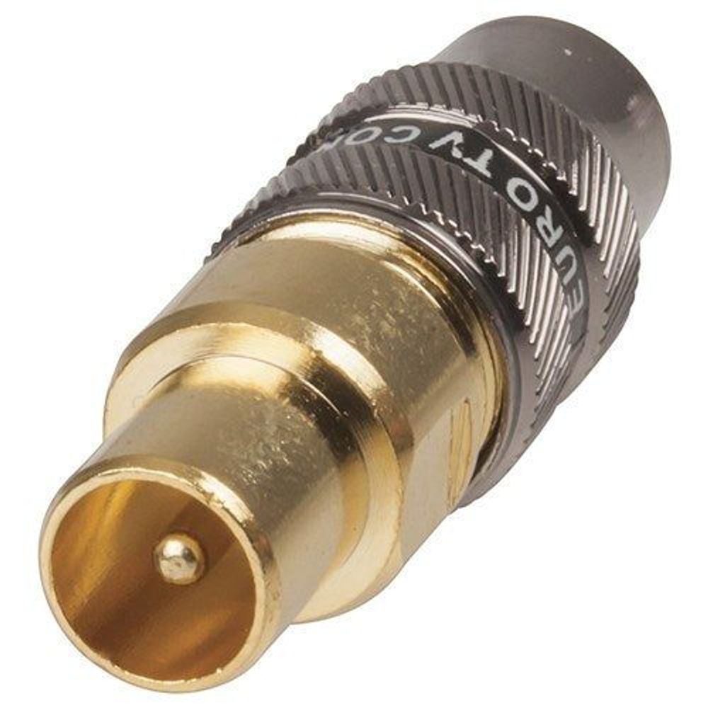 PP0604 - Gold 75 OHM TV Plug