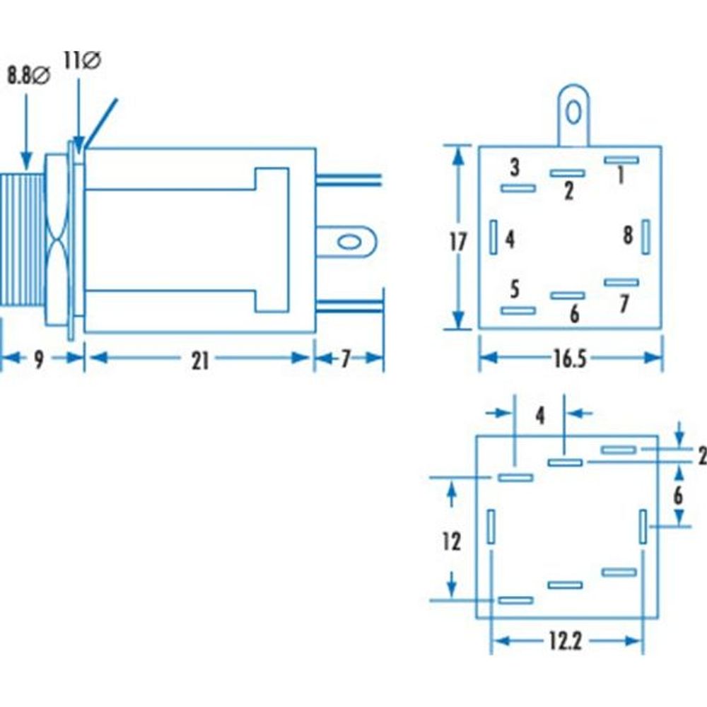 PS0184 - 6.5mm Stereo ENCLOSED INSULATED SWITCHED Socket