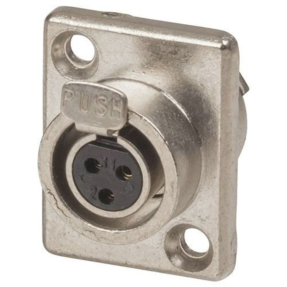 PS1930 - 3 Pin Chasis Female Mini XLR Style Connector