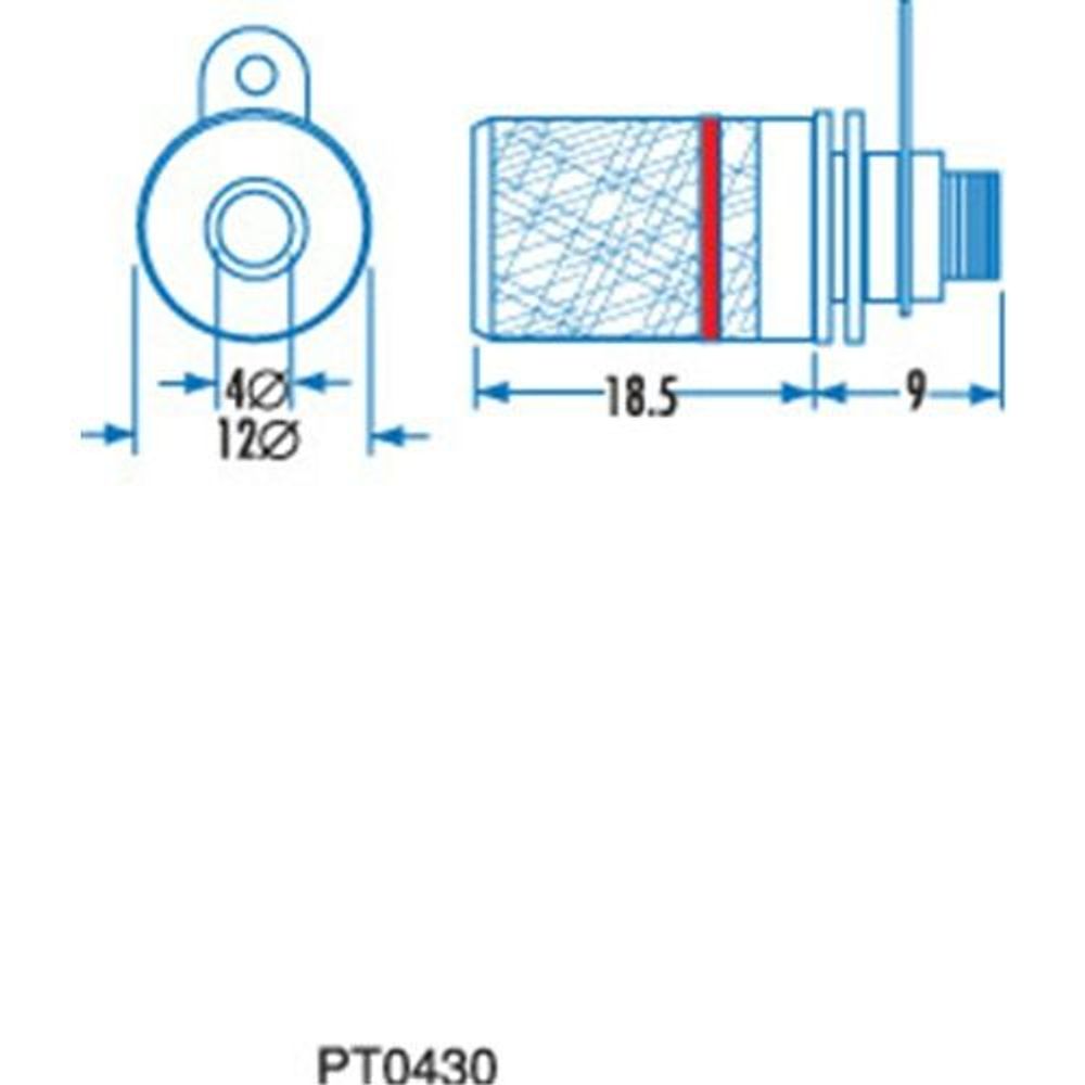 PT0430 - Red Gold Banana Socket Binding Post