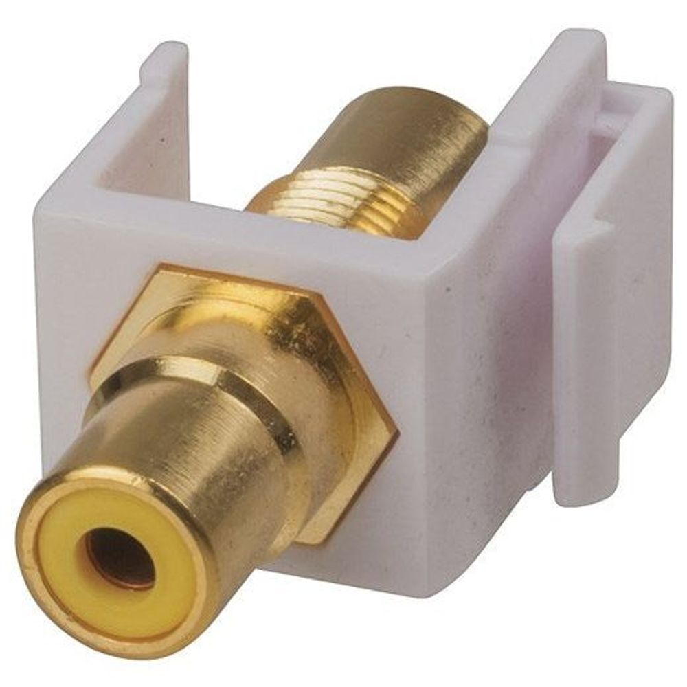 PS0767 - Keystone Insert RCA - RCA Skt Yellow