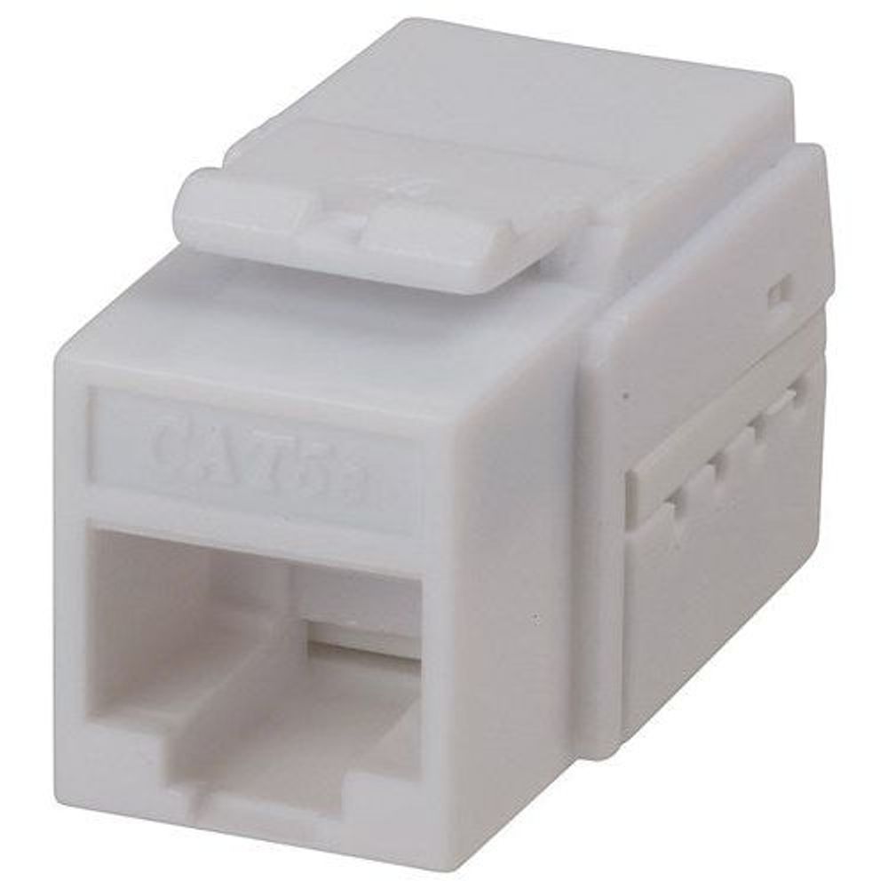 YN8028 - RJ45 Socket Cat5E Keystone Jack - White