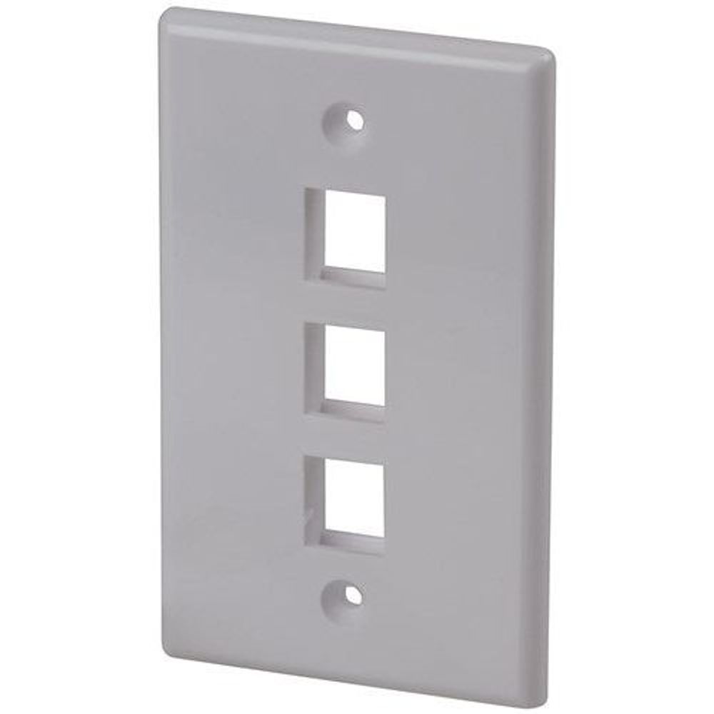 YN8054 - Keystone Wall Plate Triple White