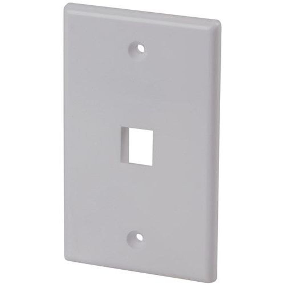 YN8050 - Keystone Wall Plate Single White