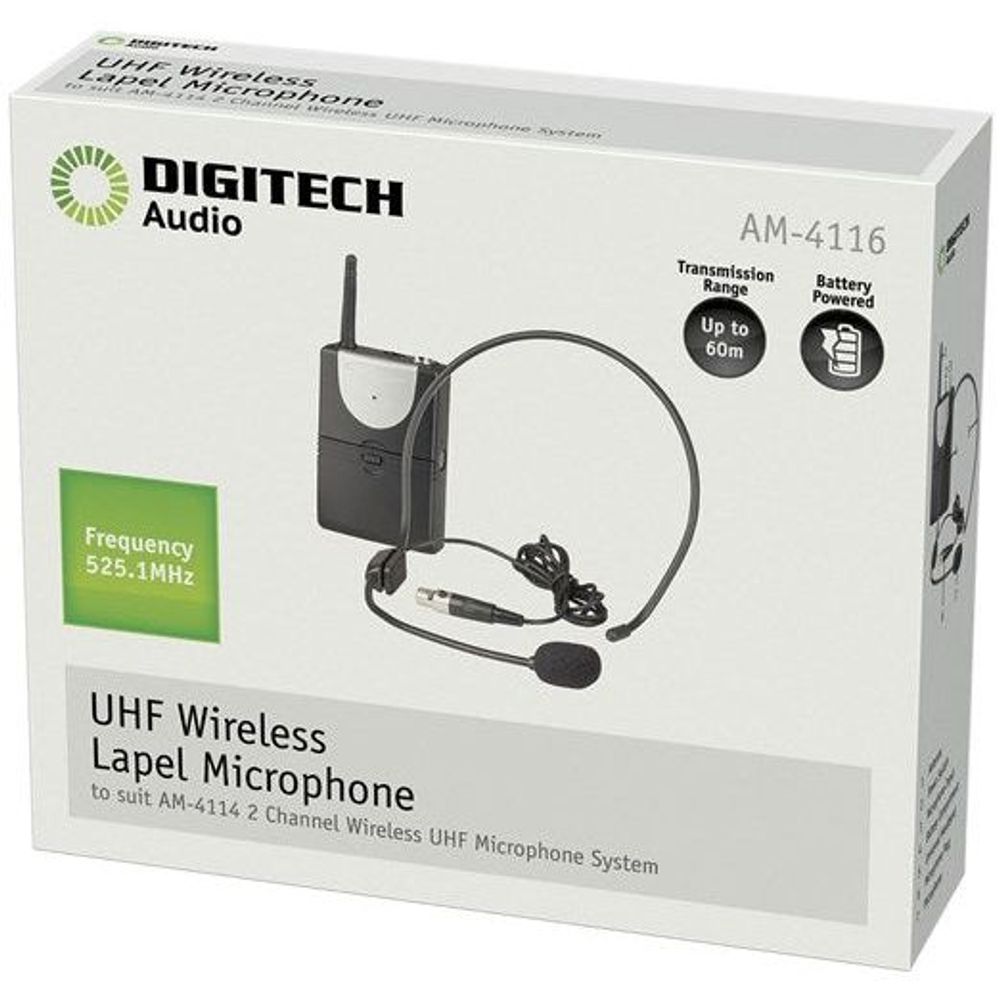 AM4116 - Digitech Channel A UHF Headband Microphone for AM4132 or AM4114