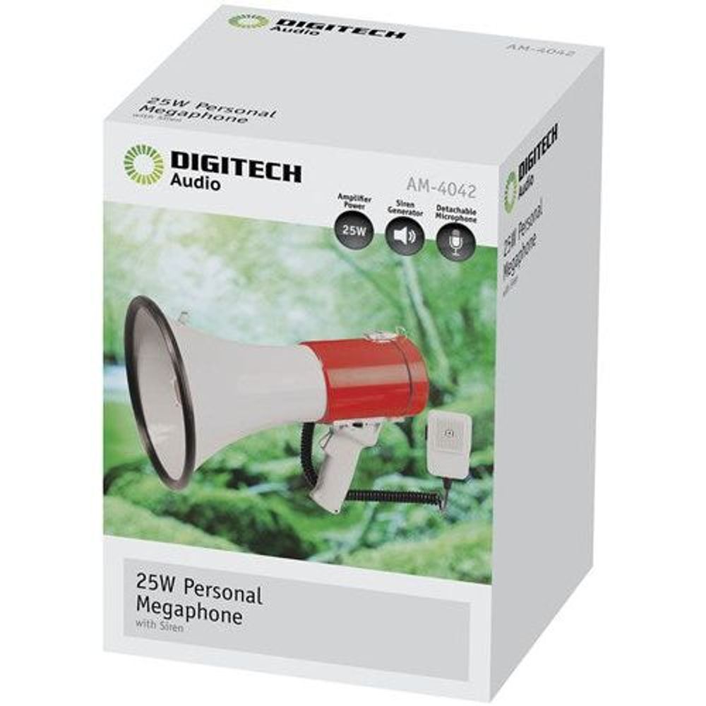 AM4042 - Digitech 25W Personal Megaphone with Siren