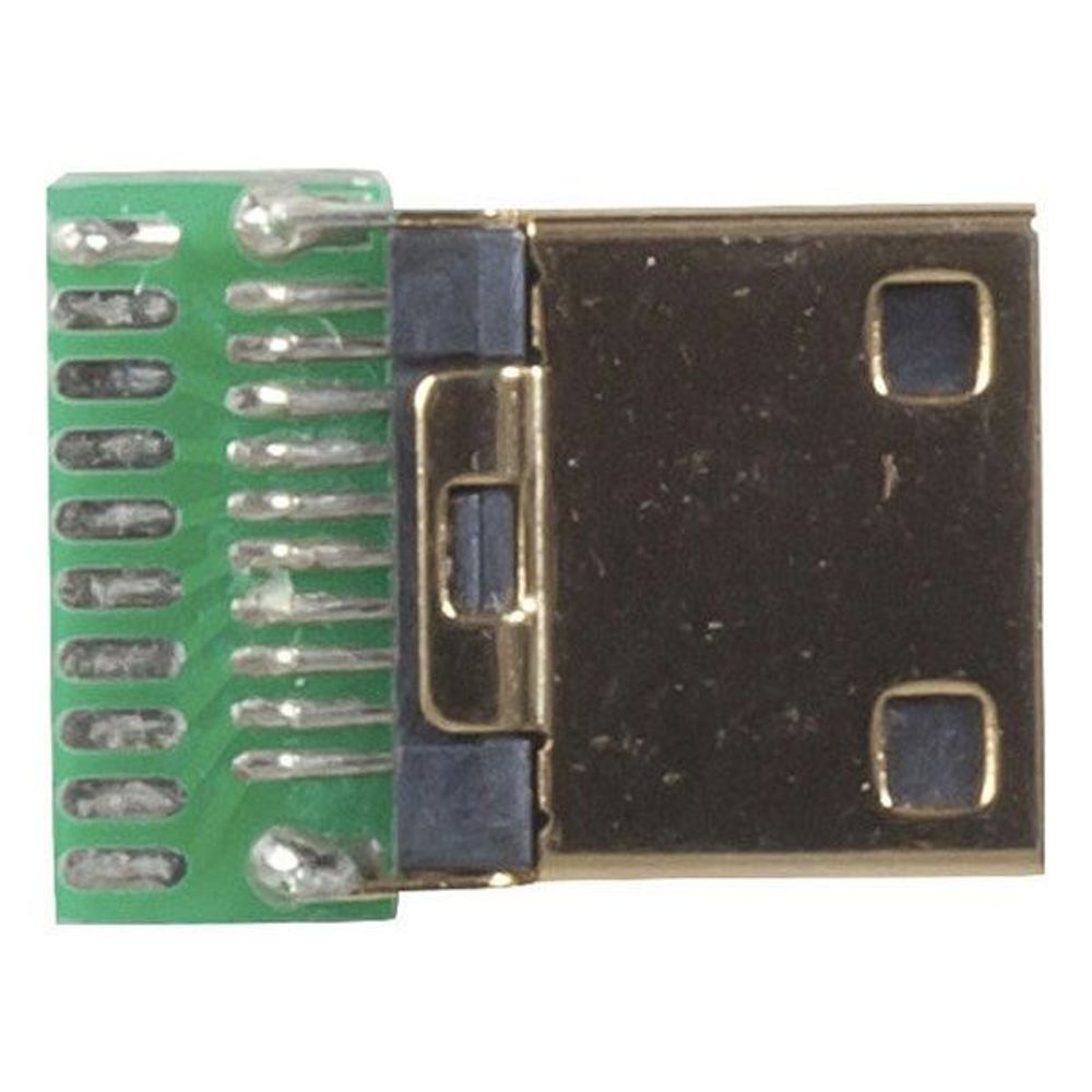 PP0943 - Pre-mounted Mini HDMI Plug with Solder Pads