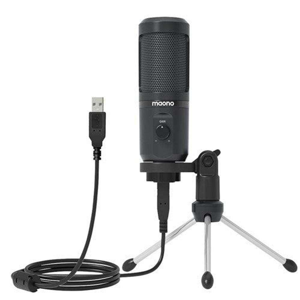 AM4225 - Maono USB Gaming Microphone with Mic Gain Control with Tripod Desk Stand