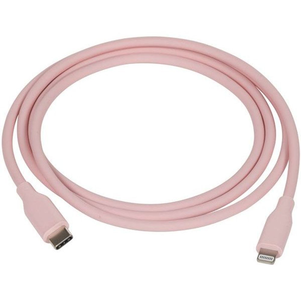 WC7922 - 1.2m Pink Silicone USB Type-C to Lightning™ MFi Cable