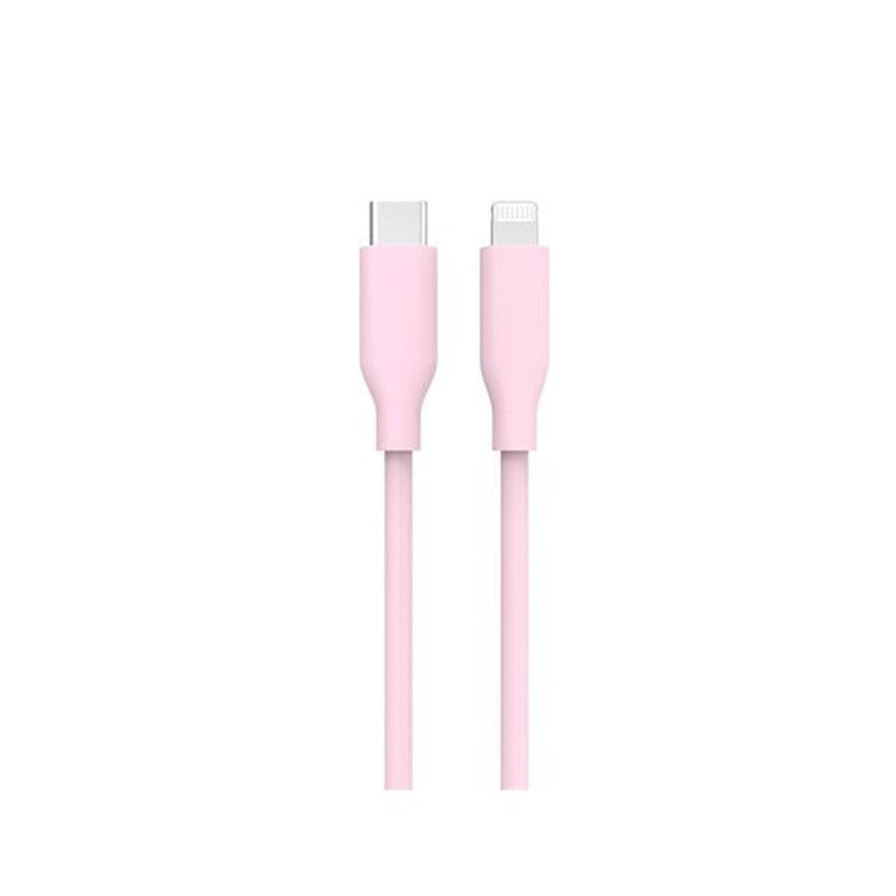 WC7922 - 1.2m Pink Silicone USB Type-C to Lightning™ MFi Cable