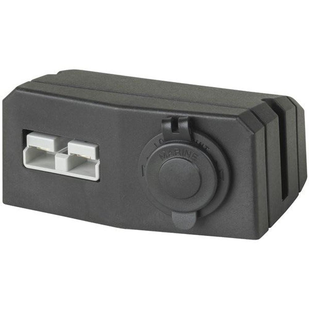 PT4496 - Surface Mount Bracket with 50A Battery Connector and Twin USB Sockets