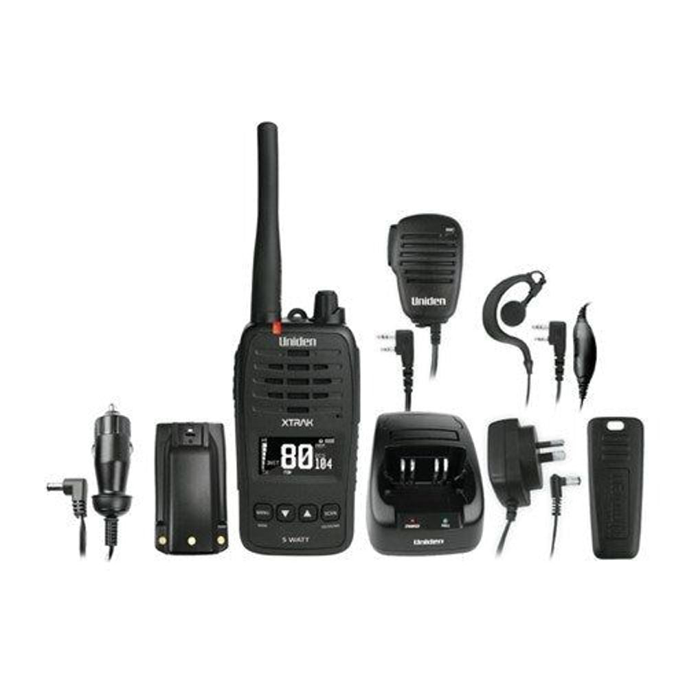 XTRAK50 - 5 Watt Waterproof Smart UHF Handheld Radio with Large OLED Display with Instant Replay Function