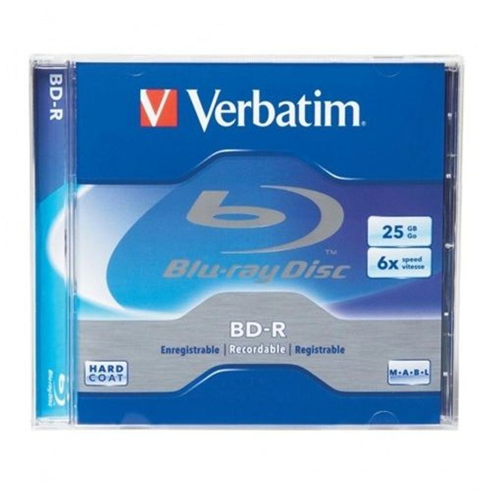 43714 - Verbatim Blu-Ray Discs 25GB Single 6x