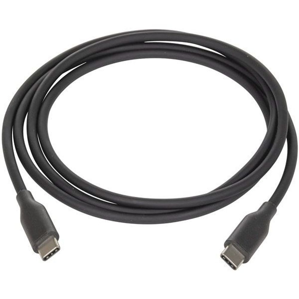 WC7940 - Black Silicone USB Type-C to USB Type-C Cable 1.2m