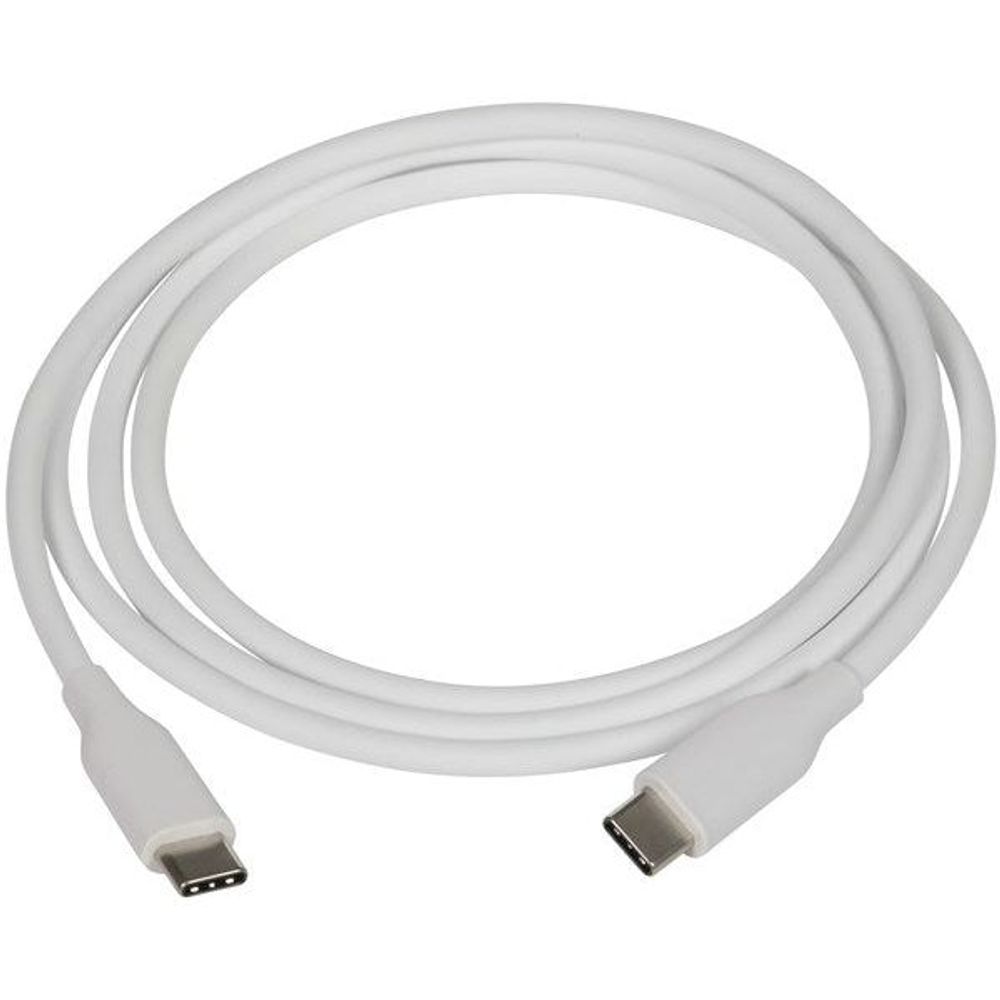 WC7944 - White Silicone USB Type-C to USB Type-C Cable 1.2m