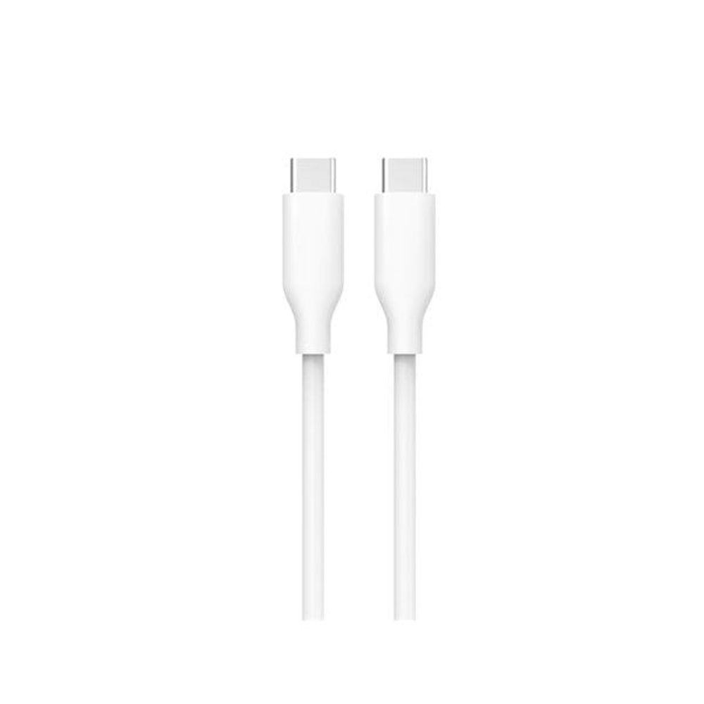 WC7944 - White Silicone USB Type-C to USB Type-C Cable 1.2m