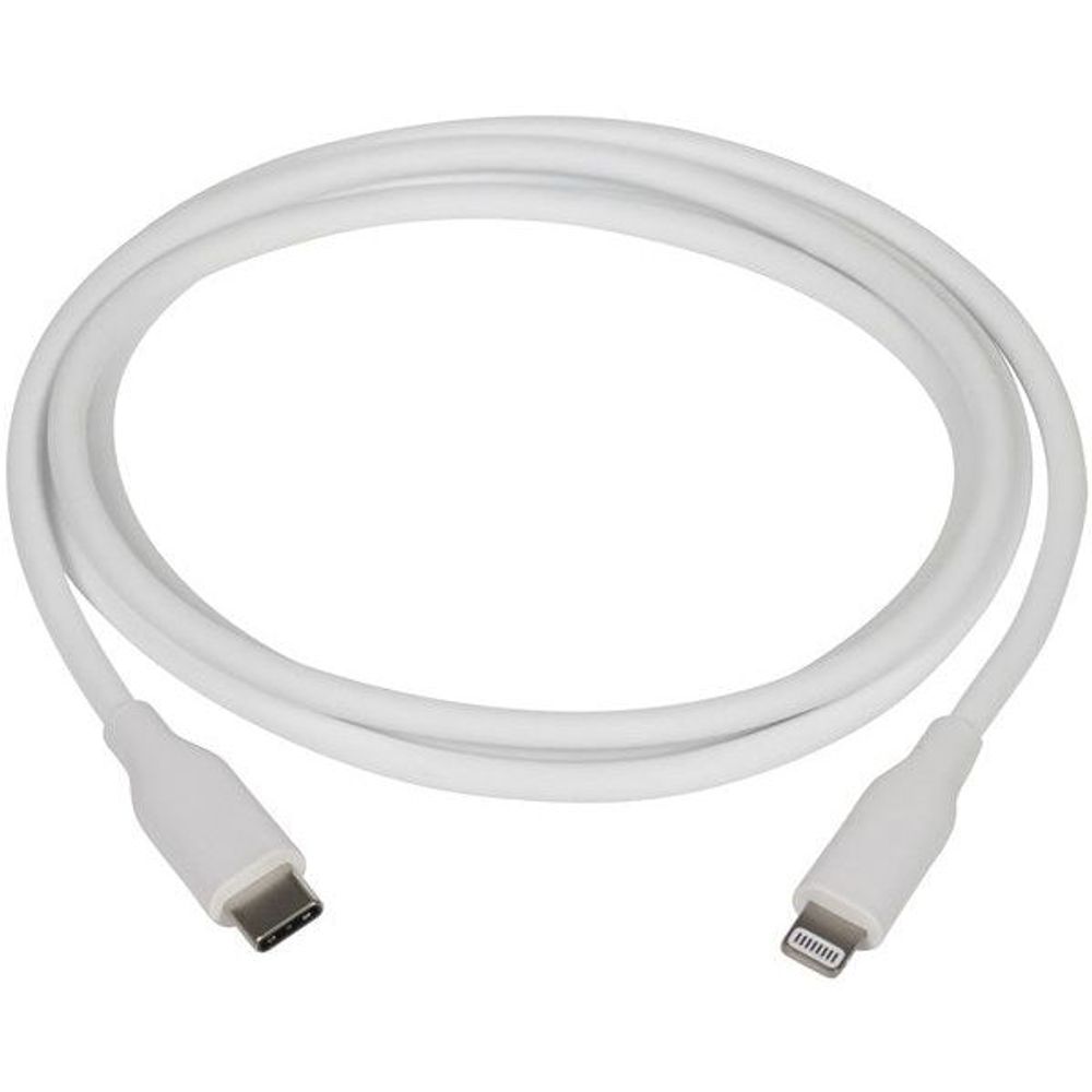 WC7918 - 1.2m White Silicone USB Type-C to Lightning™ MFi Cable