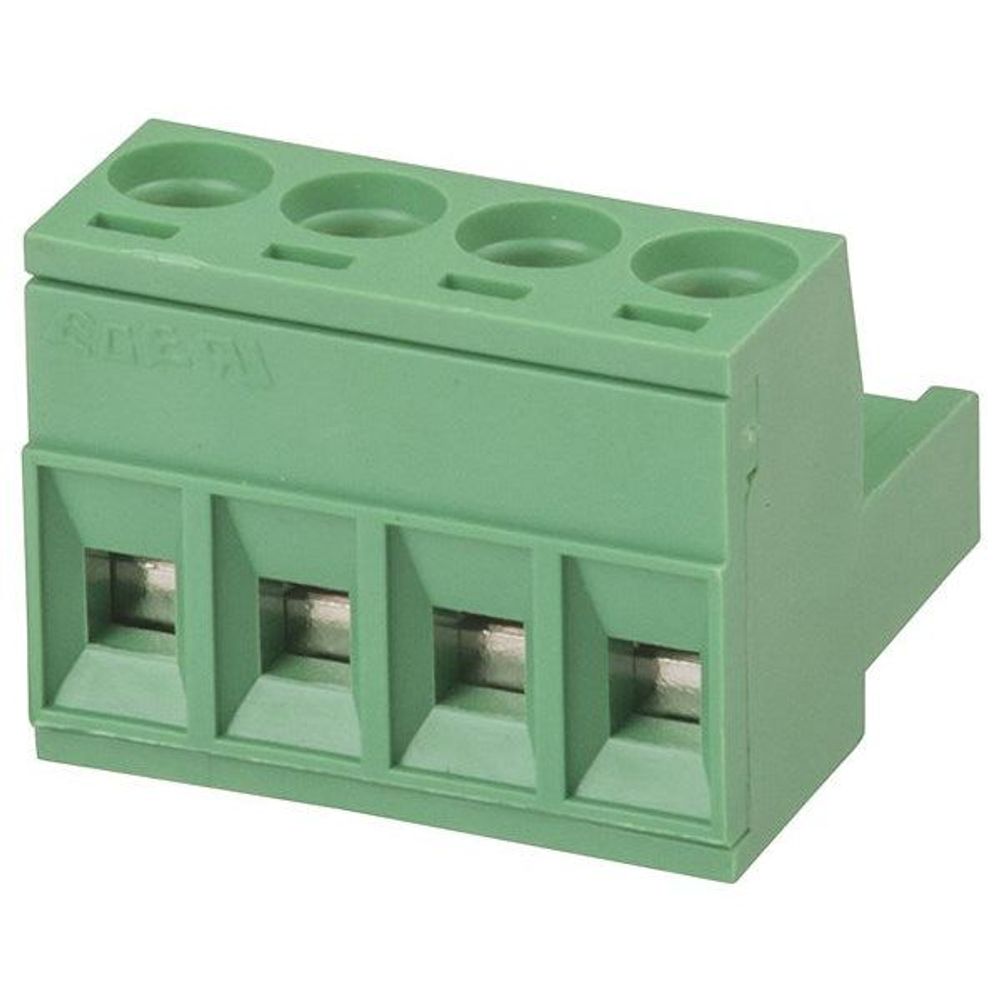 HM3124 - 4 Pole PC Mount Pluggable Terminal Block Socket - 5.08mm