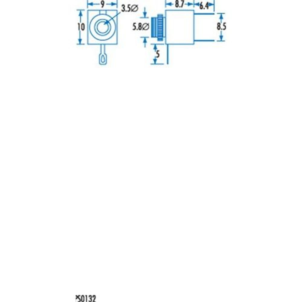 PS0132 - 3.5mm Stereo Chassis Socket