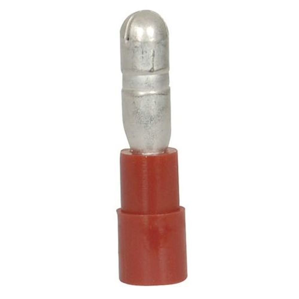 PT4500 - 4mm Red Male Bullet Style Crimp Terminal - Pack of 8