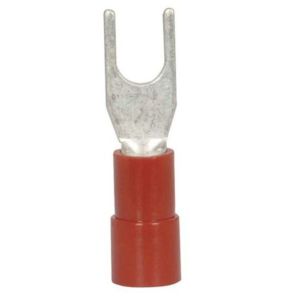 PT4529 - Forked Crimp Connector 3.7mm - Red (Pack of 100)