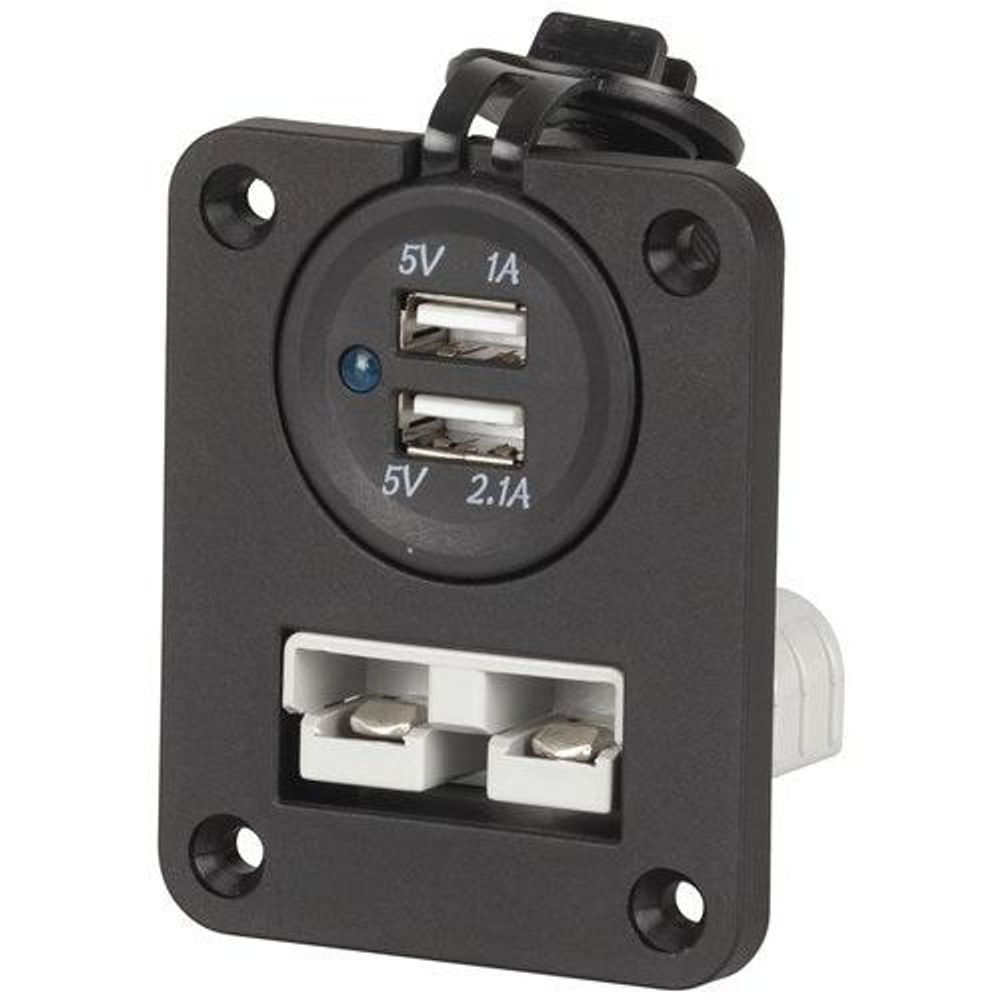 PT4478 - Panel Mount with High Current 50A Connector and USB Socket